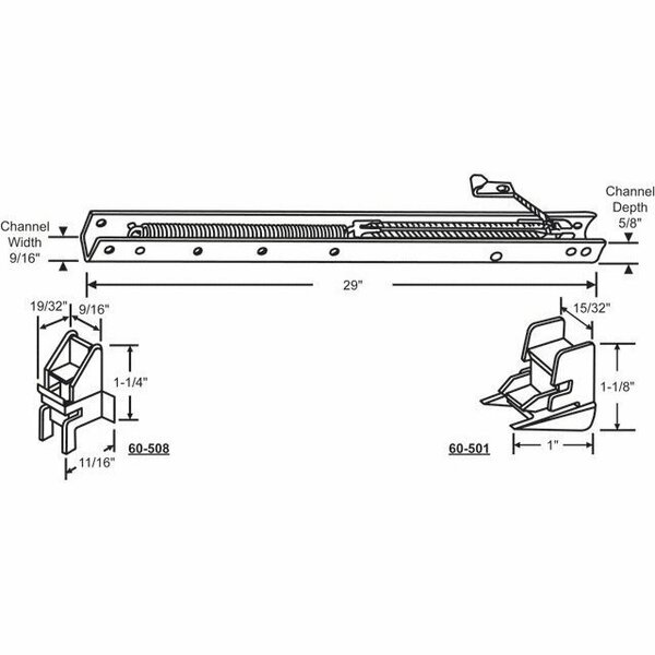 Strybuc 29in Window Channel Balance 60-284-21